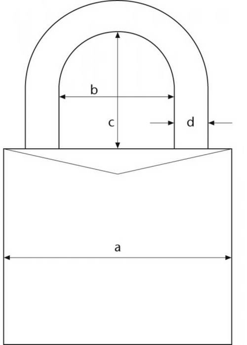 Hänglås m cylinder SSF3 ABUS – bild 2