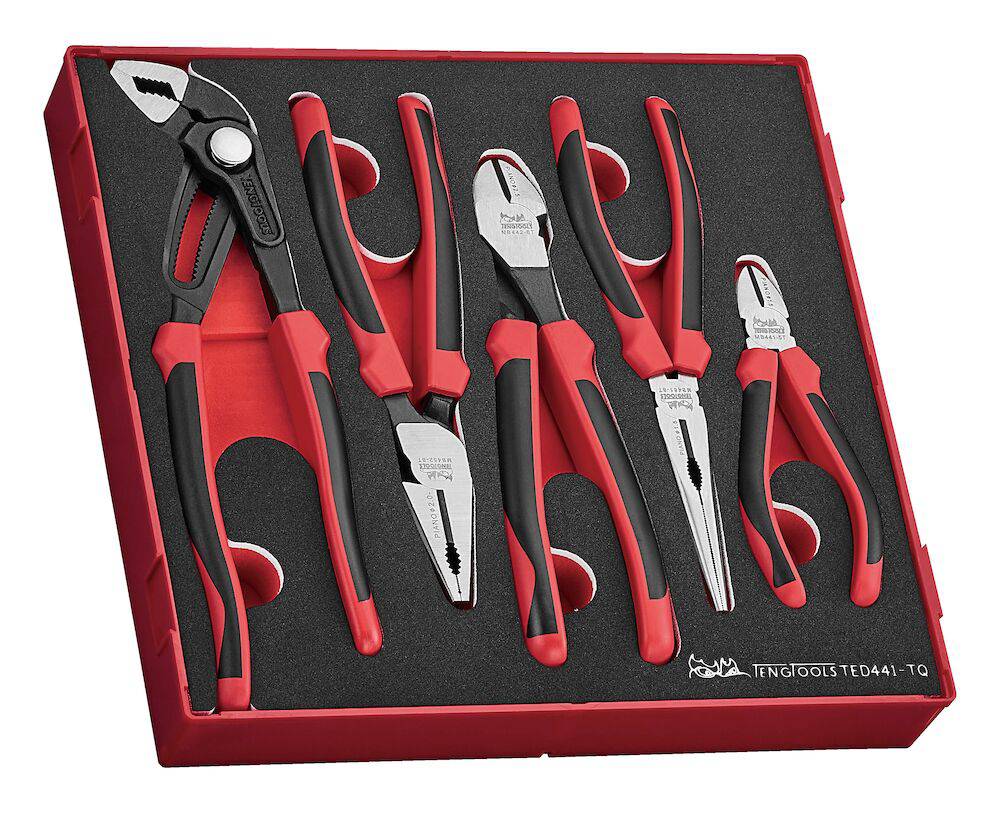 6-delars tångsats. TengTools TED441-TQ – bild 2