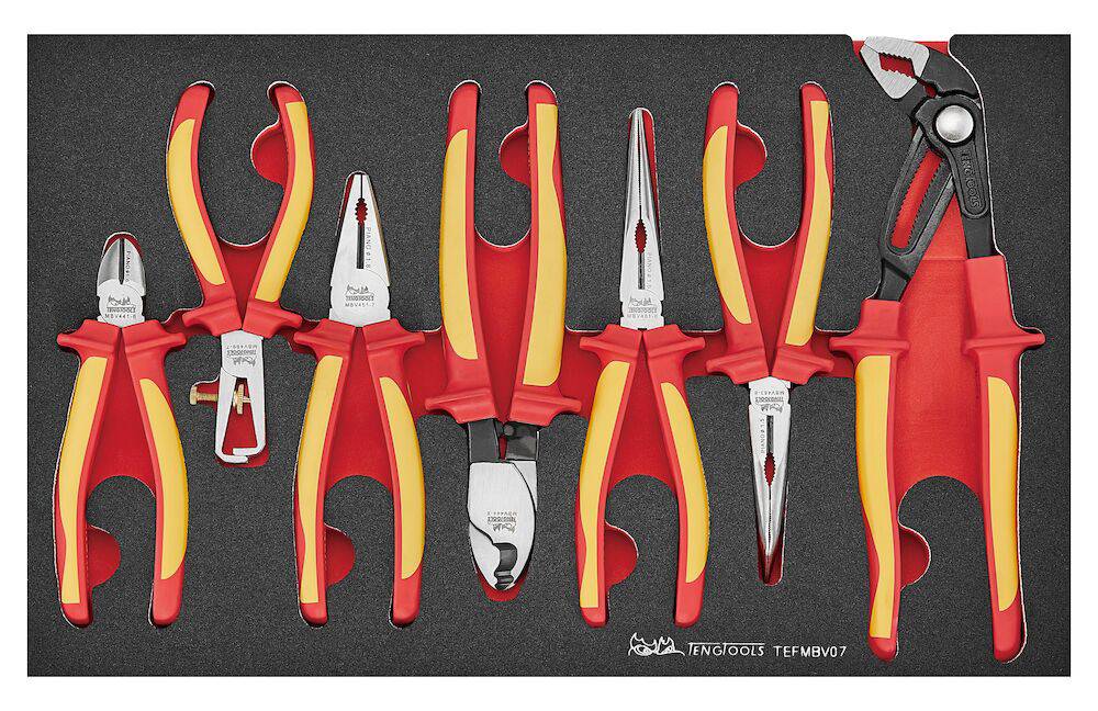 Tångsats TengTools TEFMBV07 1000 V