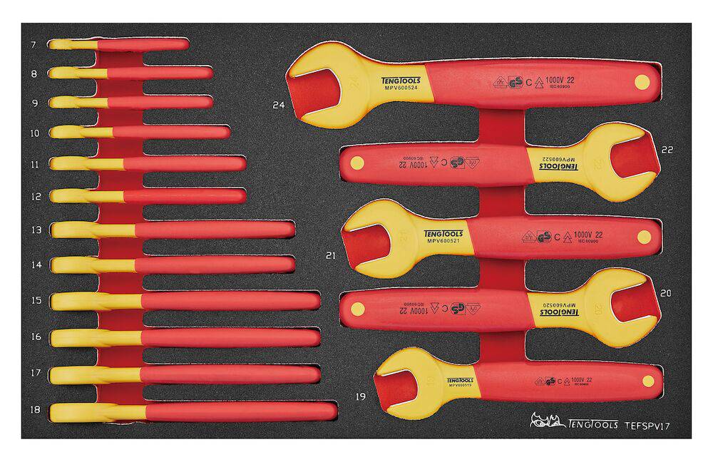 Nyckelsats TengTools TEFSPV17 1000 V