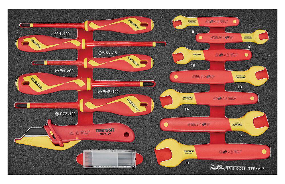 Verktygssats TengTools TEFXV17 1000 V