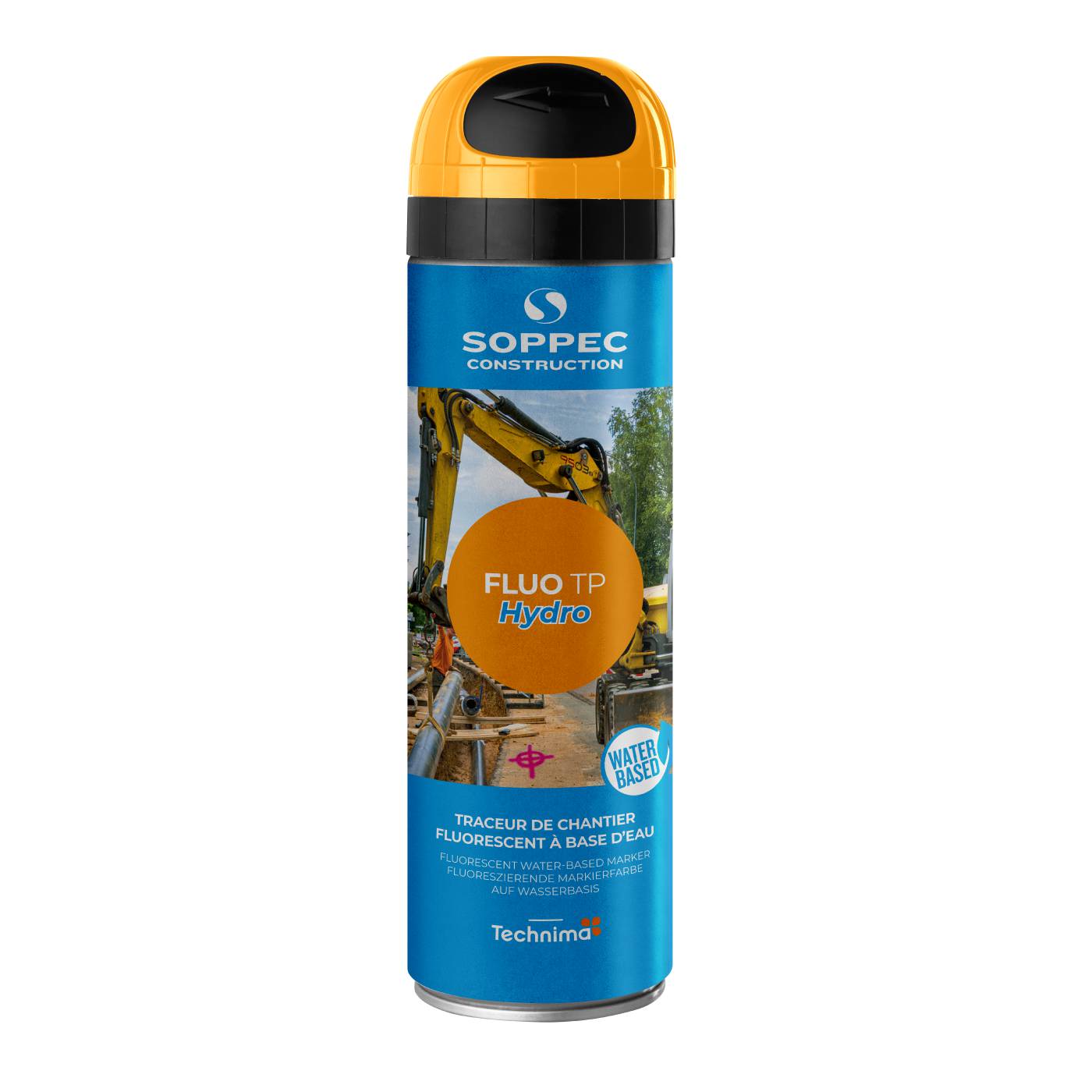 Märkfärg Soppec Fluo TP hydro 500 ml, fluorescerande