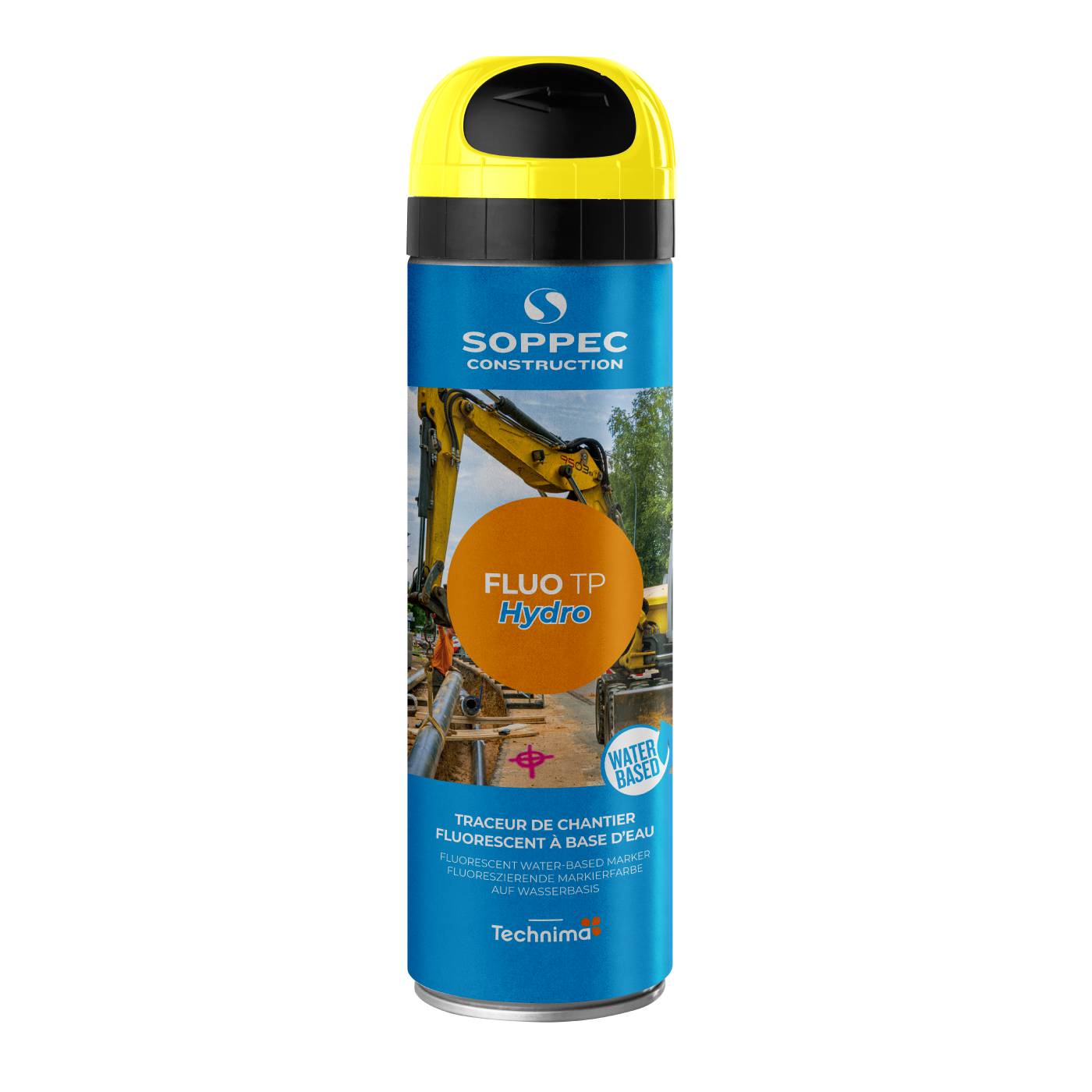 Märkfärg Soppec Fluo TP hydro 500 ml, fluorescerande