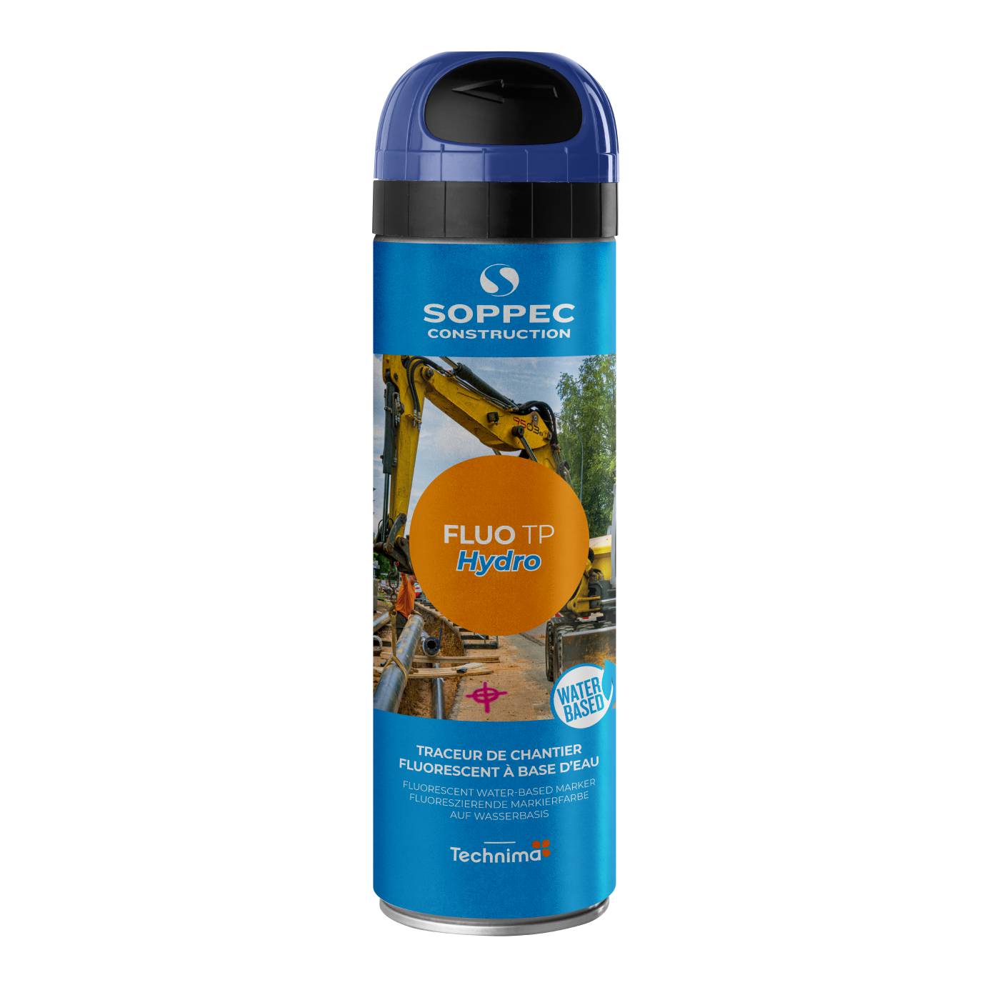 Märkfärg Soppec Fluo TP hydro 500 ml, fluorescerande