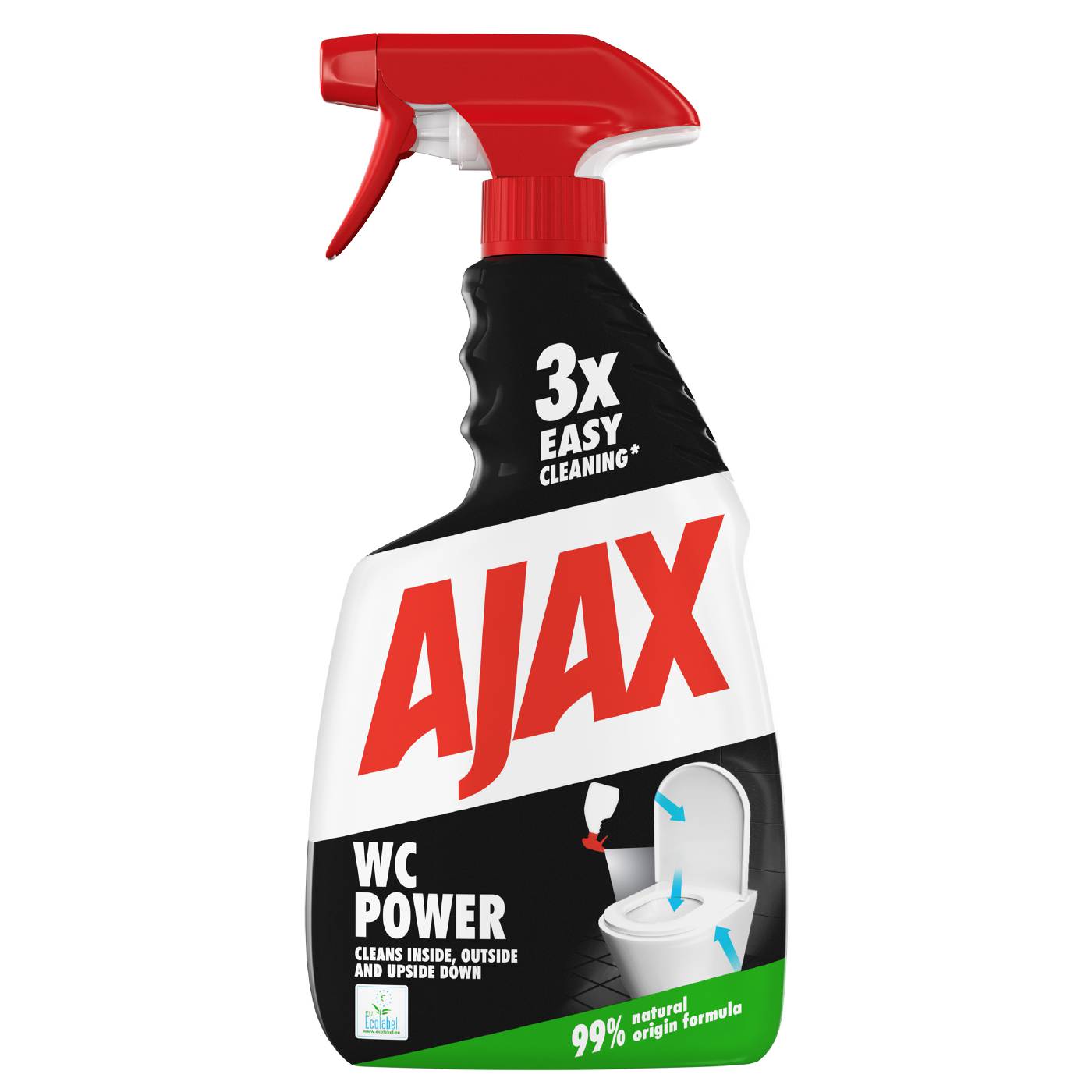WC Power toalettrengöringsspray 0.75 l Ajax