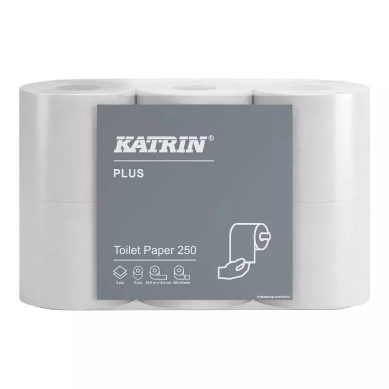 Toalettpapper Katrin Plus 250 – bild 1