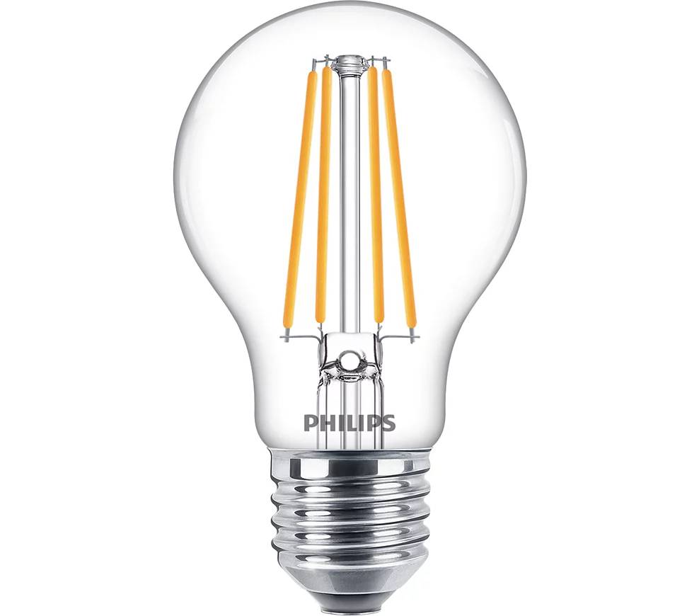 Klassisk glödlampa (LED) E27 (klar) Philips