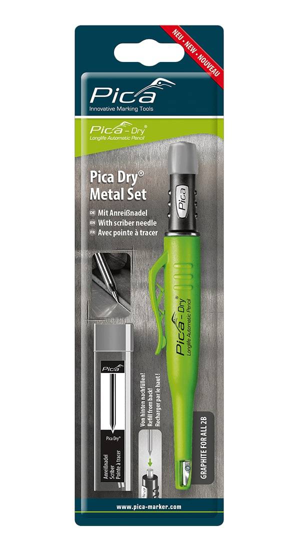 Pica Dry metallsats med ritspenna