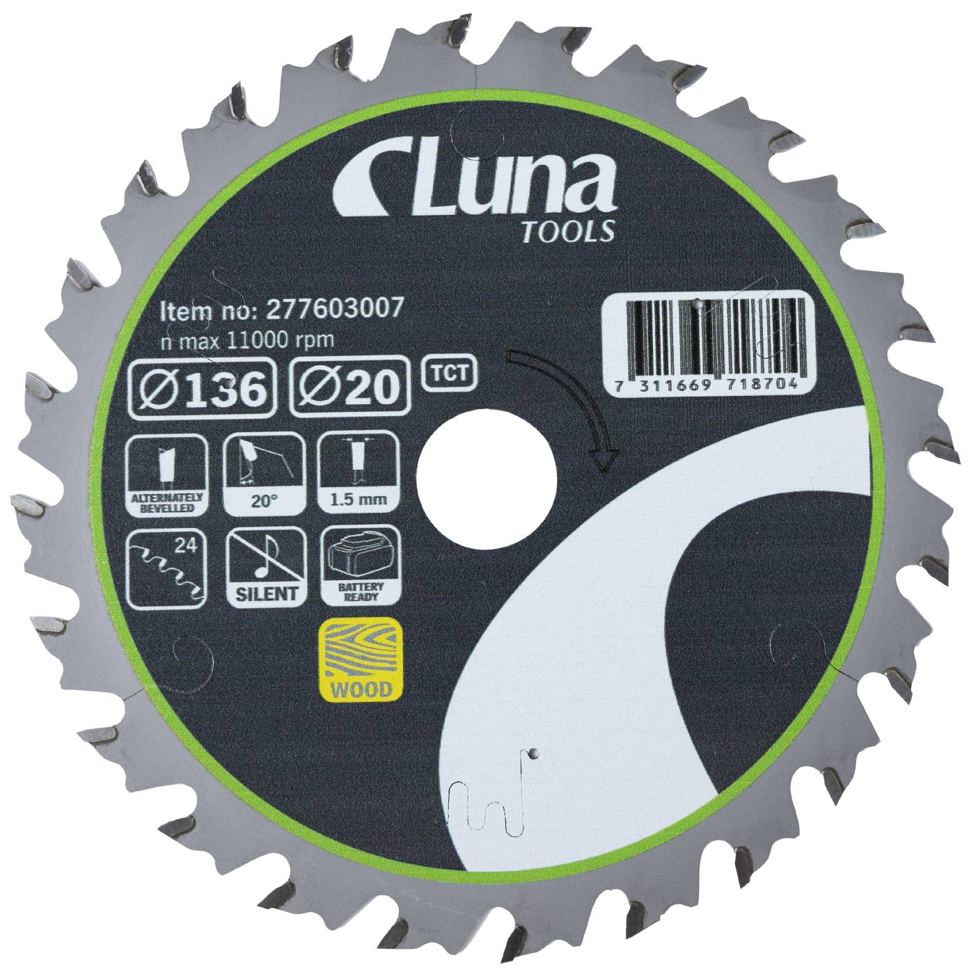 Cirkelsågklinga Luna Extra Thin