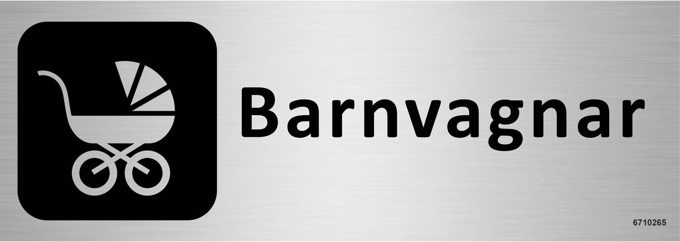 Trivselskylt Unigraphics Barnvagnar