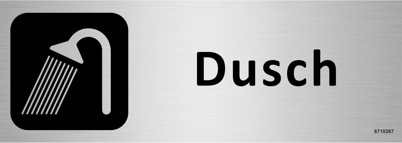Trivselskylt Unigraphics Dusch