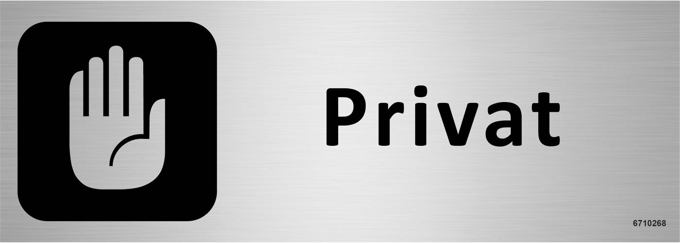 Trivselskylt Unigraphics Privat