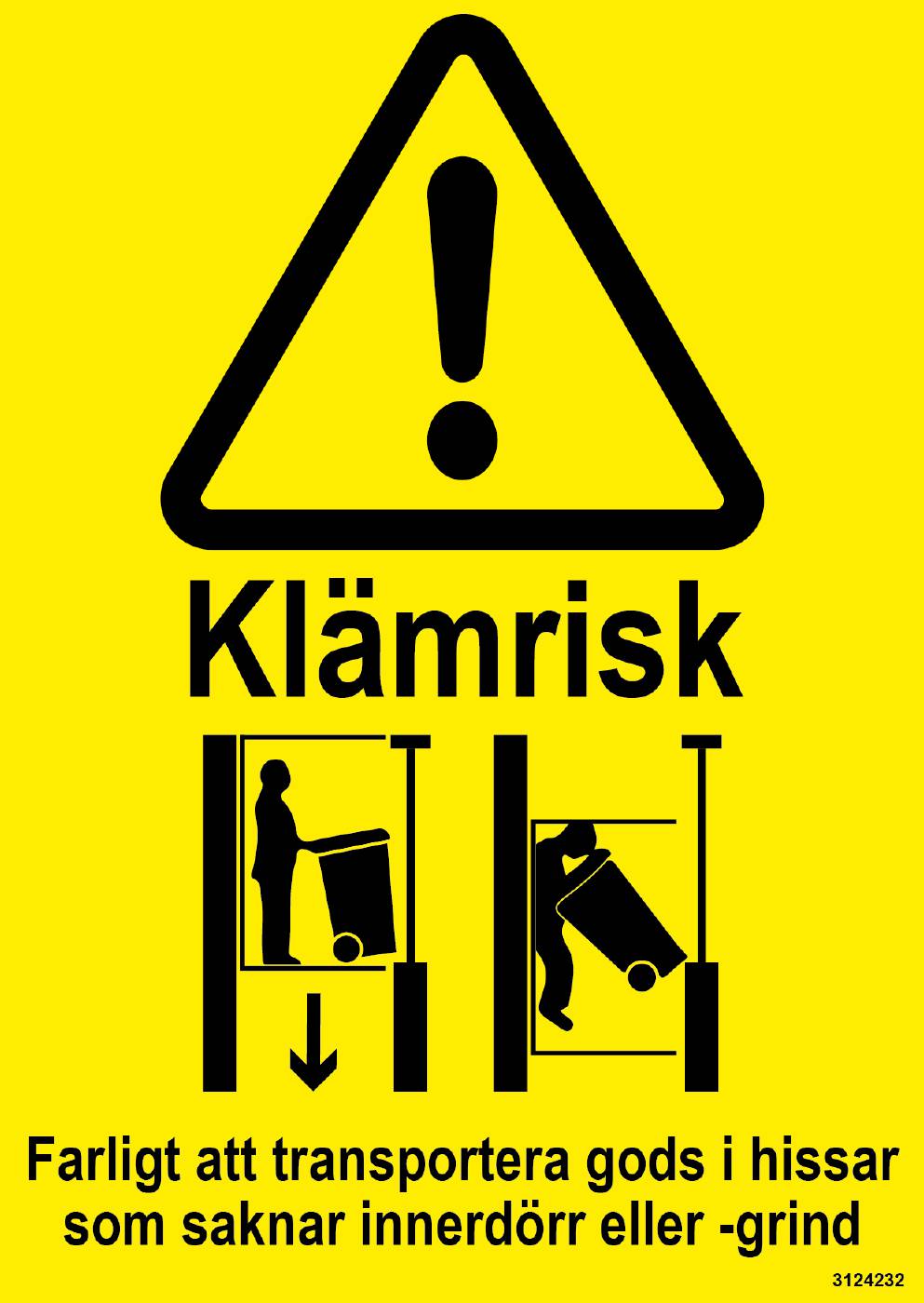 Dekal Unigraphics Klämrisk hiss
