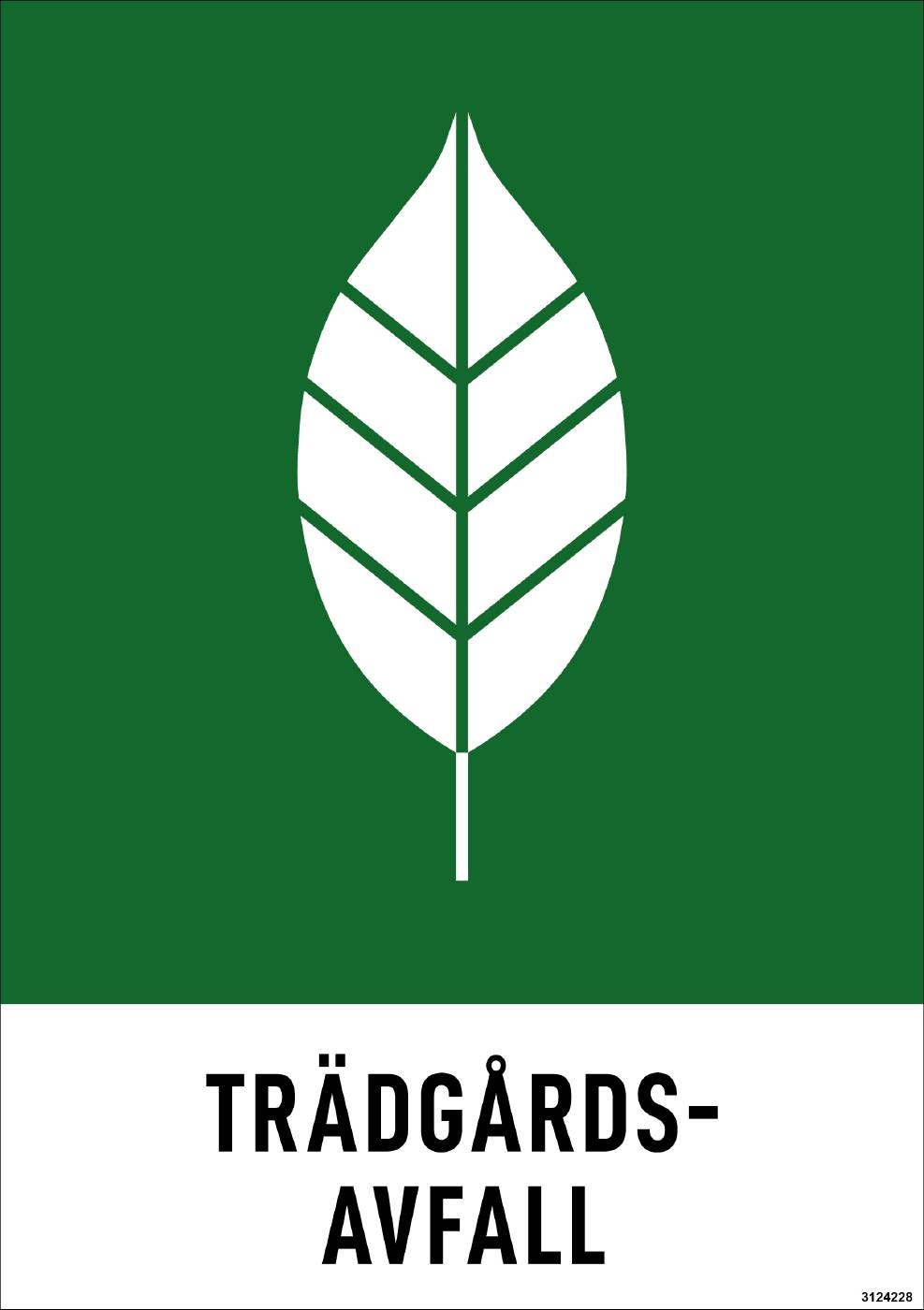 Miljödekal Unigraphics Trädgårdsavfall