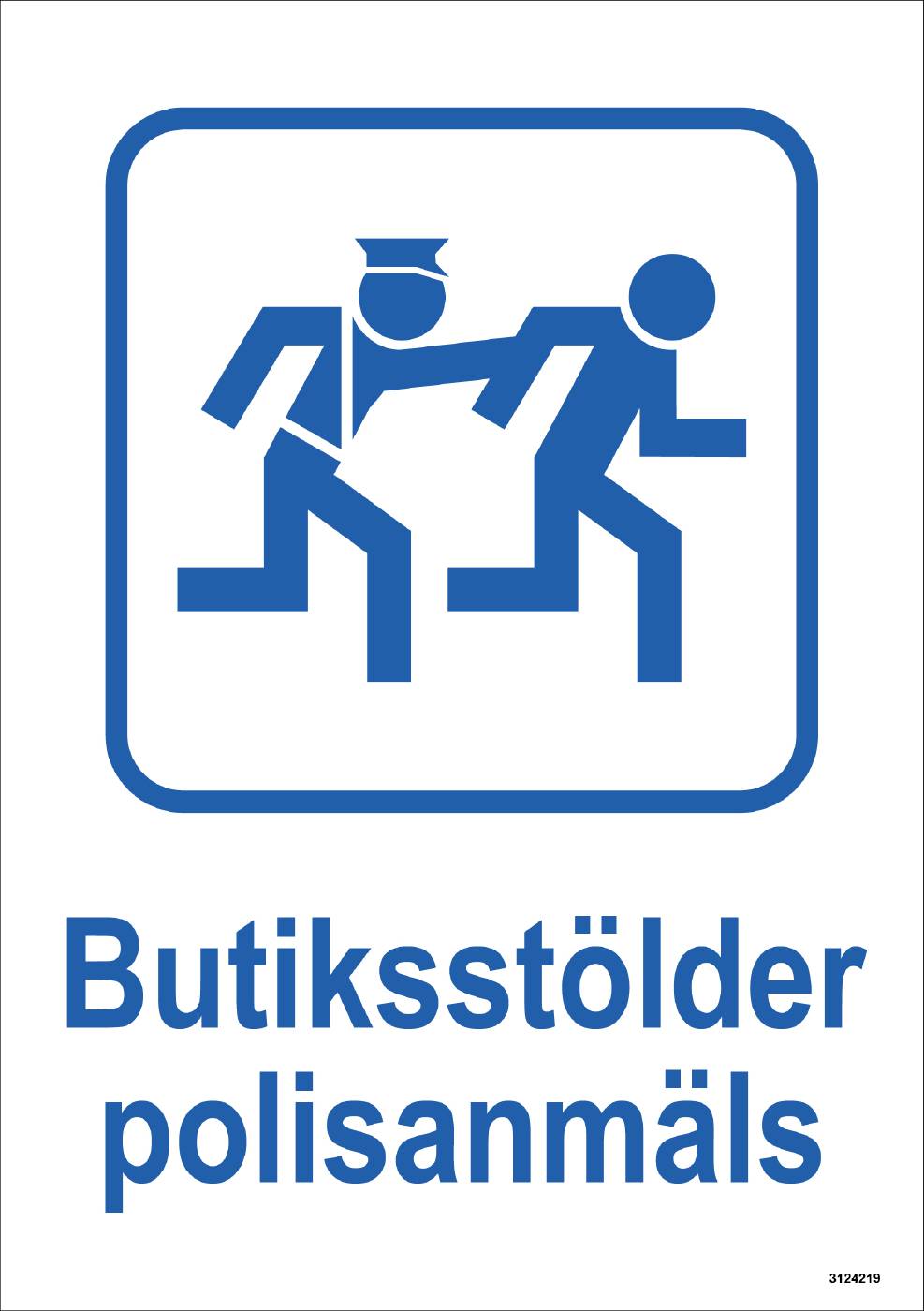 Dekal Unigraphics Butiksstölder polisanmäls
