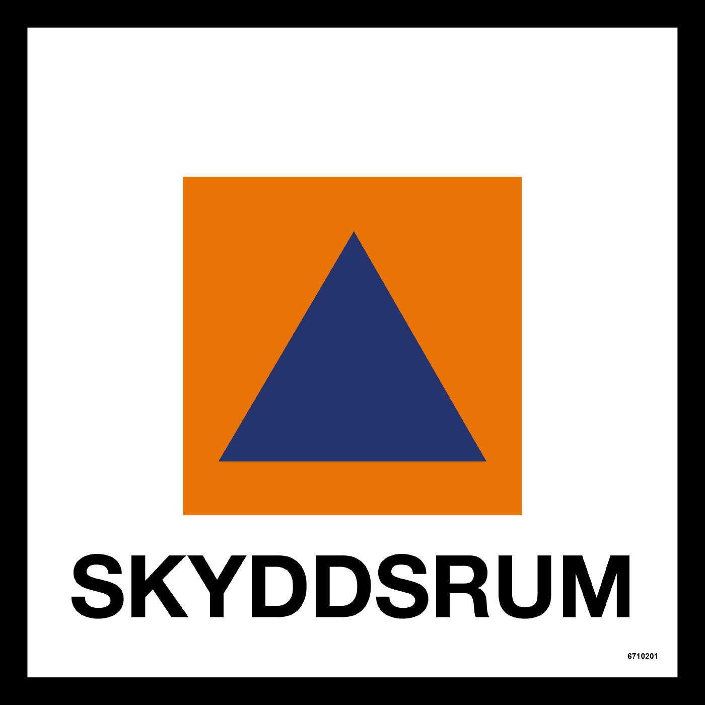 Nödskylt Unigraphics Beredskapsrum