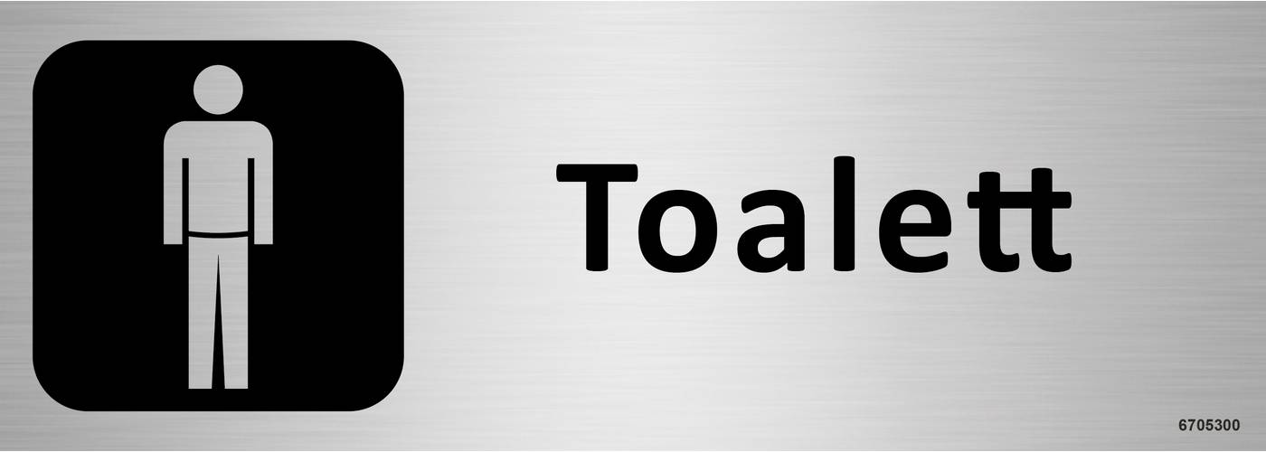 Trivselskylt Unigraphics Toalett herr