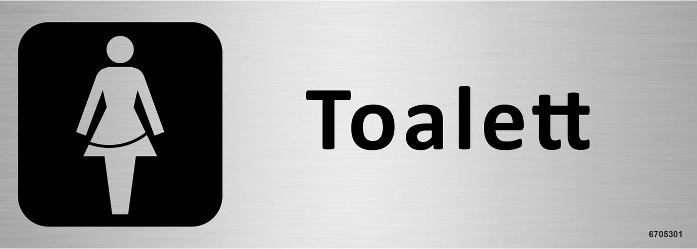 Trivselskylt Unigraphics Toalett dam