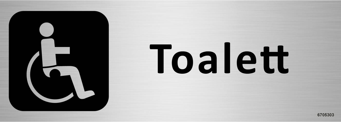 Trivselskylt Unigraphics Toalett handikapp