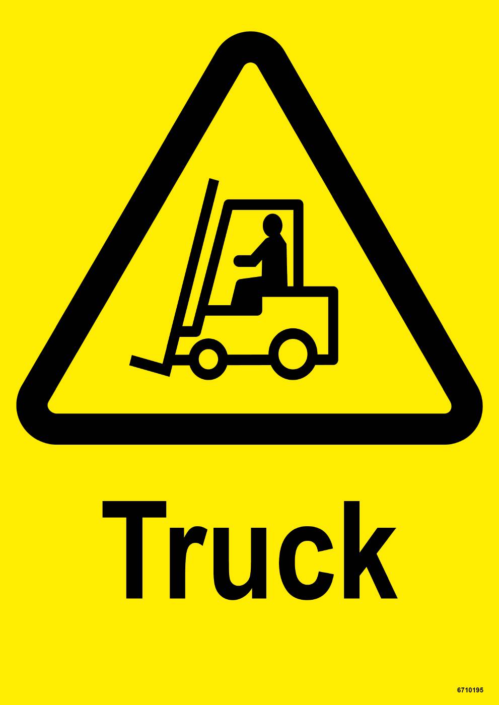 Varningsskylt Unigraphics Truck