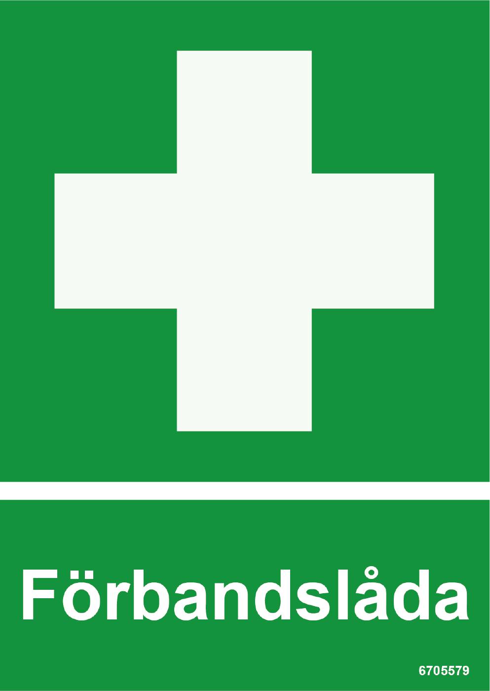 Nödskylt Unigraphics Förbandslåda