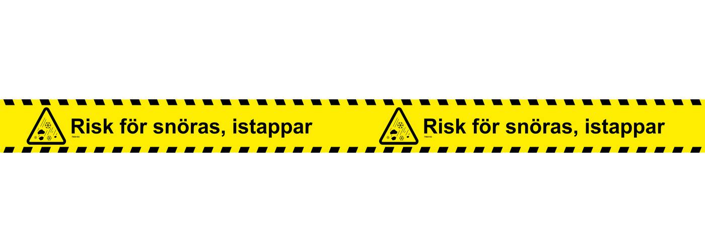 Varningsband Unigraphics Risk för snöras, istappar