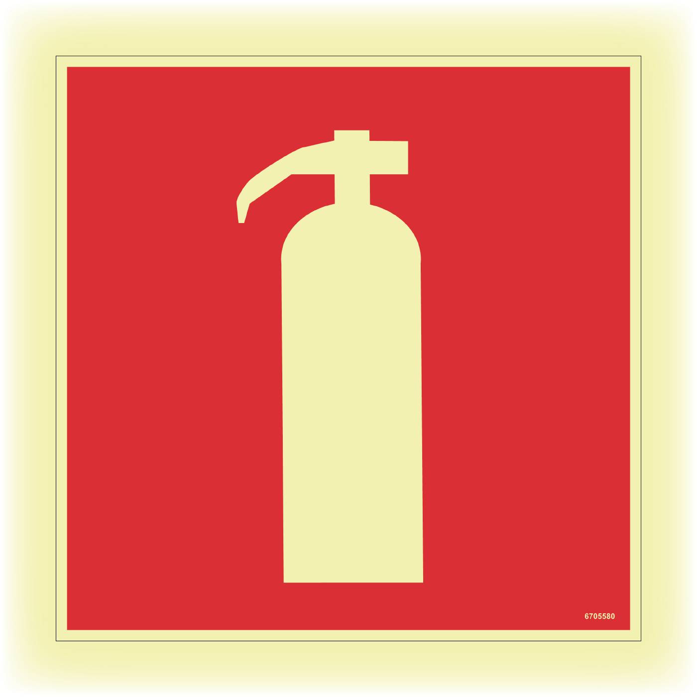 Skylt Unigraphics brandsläckare
