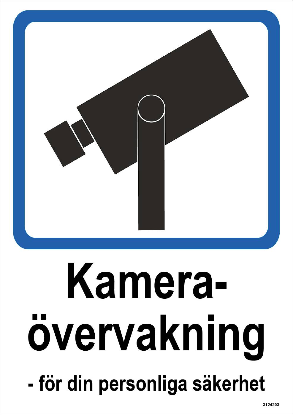 Ordningsdekal Unigraphics Kameraövervakning