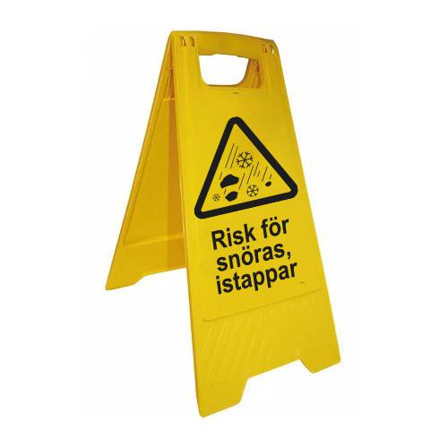 Golvskylt Unigraphics Risk frö snö