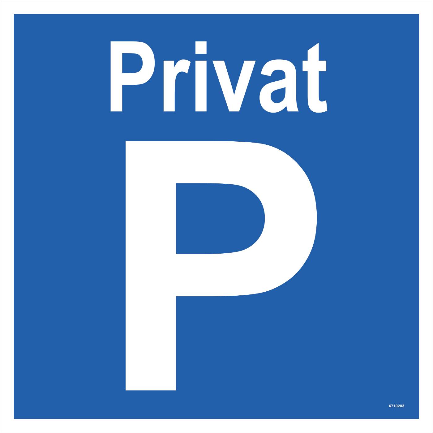 Parkeringsskylt Unigraphics Parkering privat