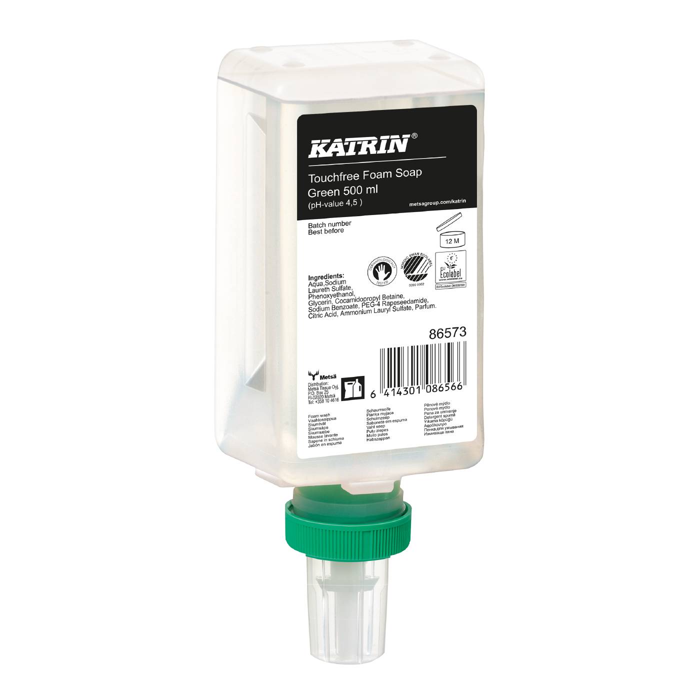 Skumtvål Katrin Green Touchfree för tvåldispenser 500 ML