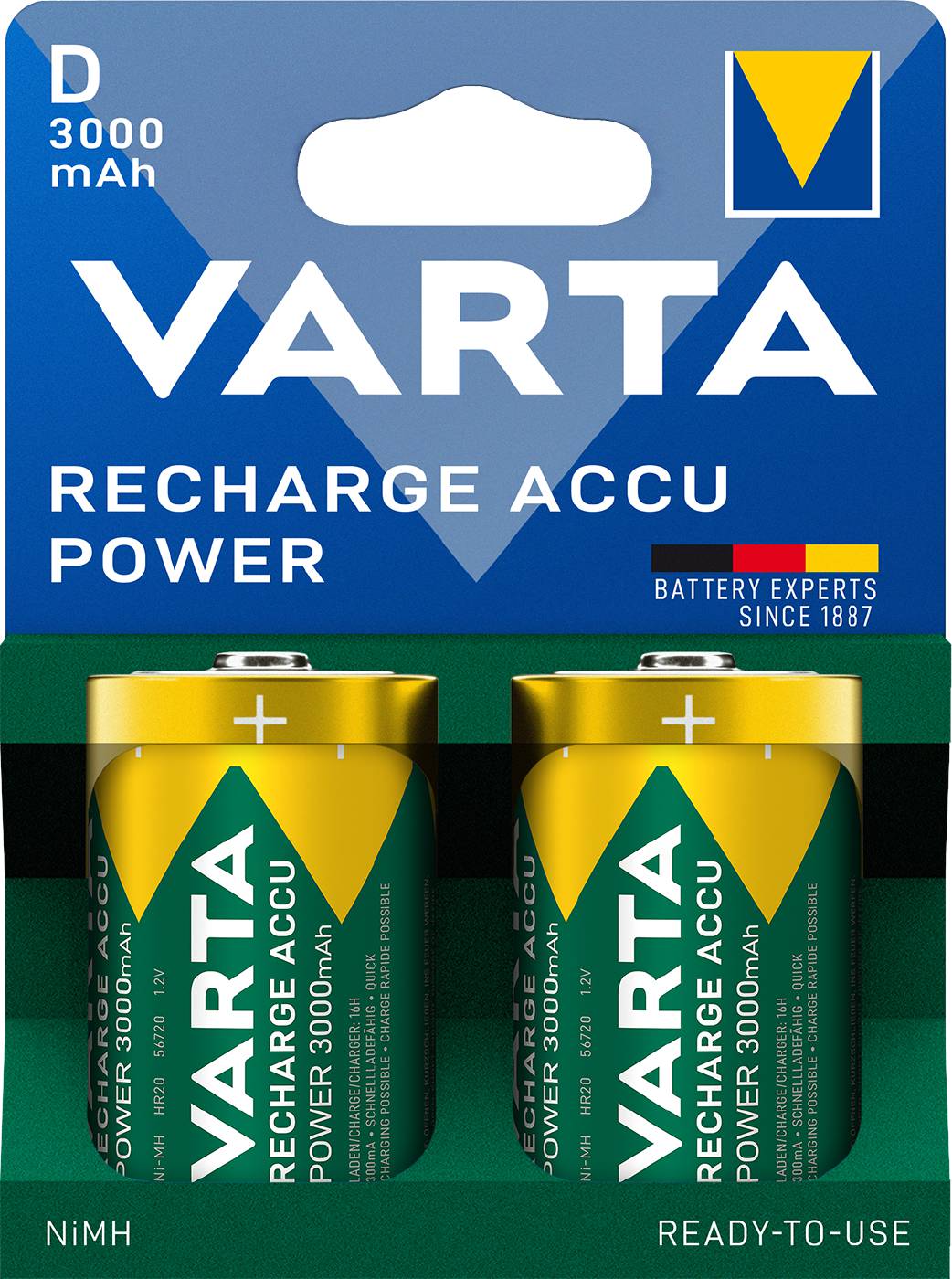 Uppladdningsbart batteri Varta Recharge Accu Power