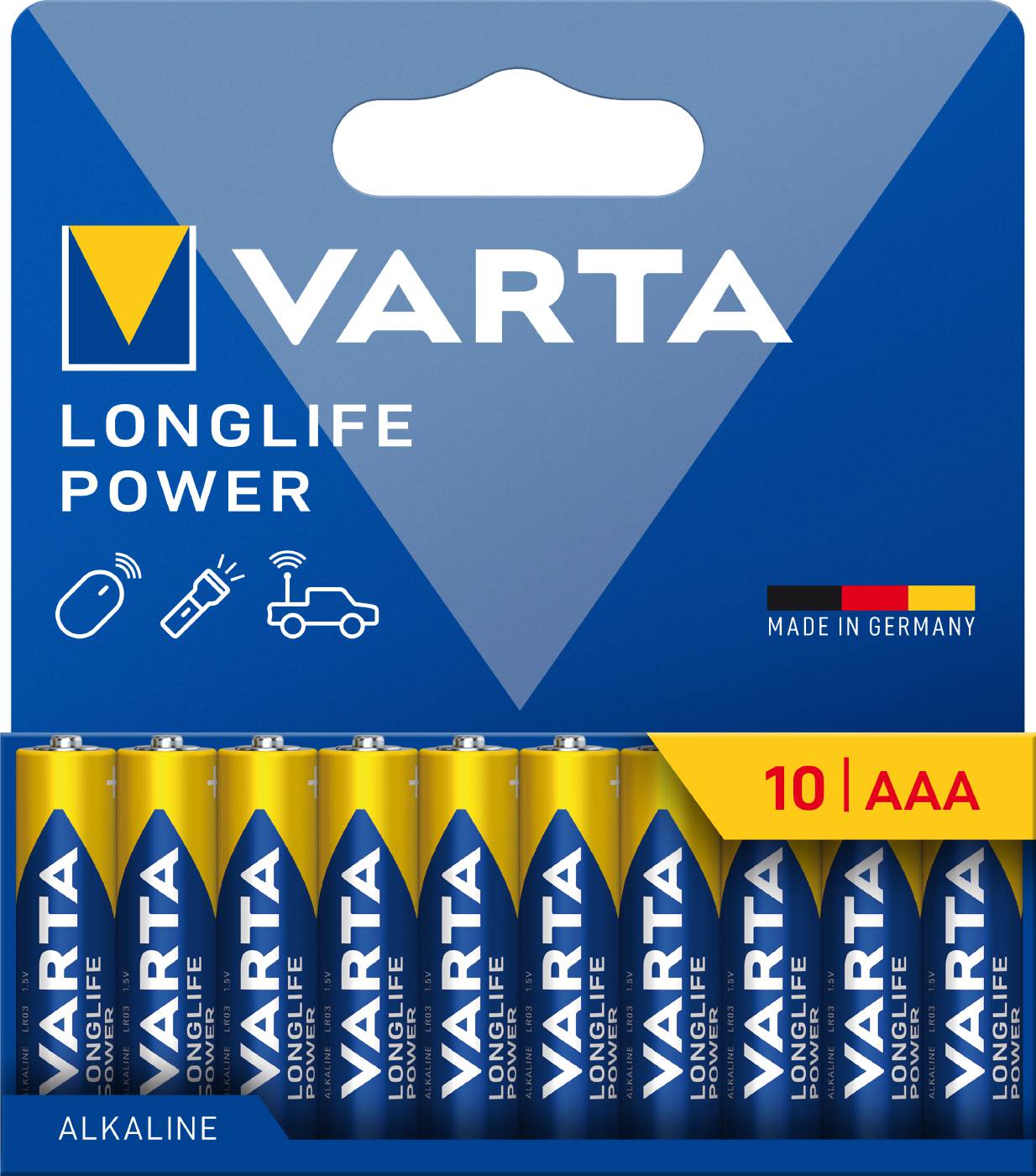 Alkaliska batterier Longlife Power