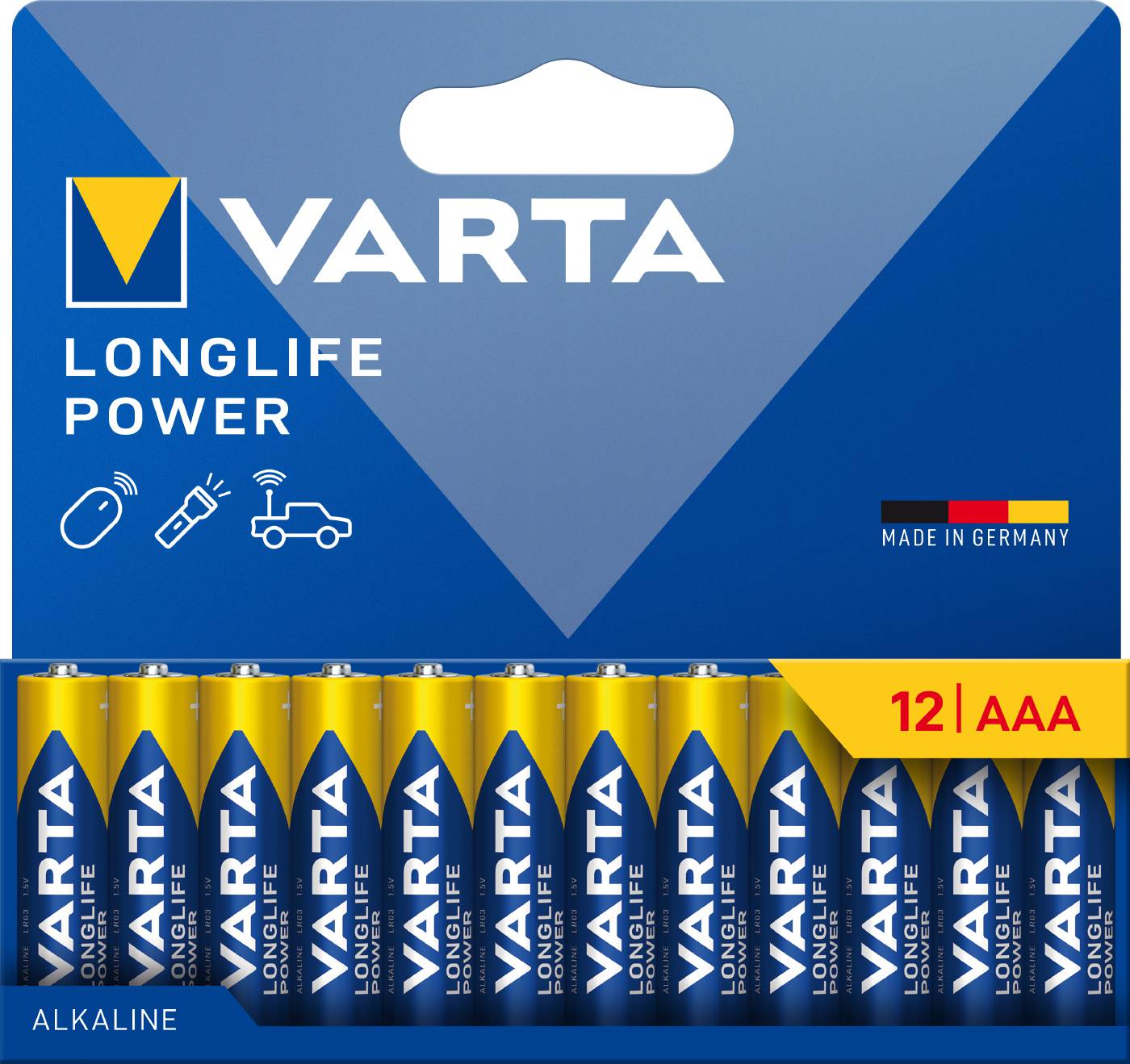 Alkaliska batterier Longlife Power