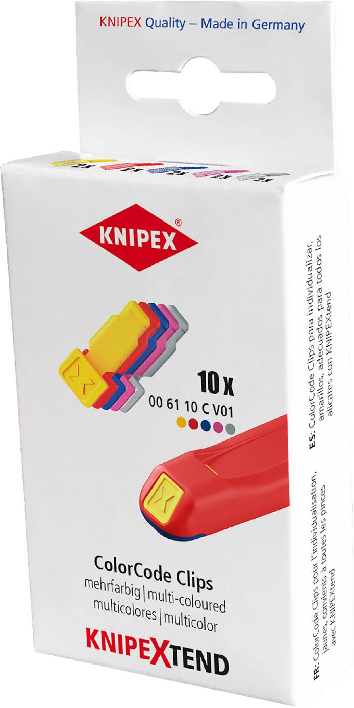 Clips med färgkod 00 61 10 C V01 Knipex