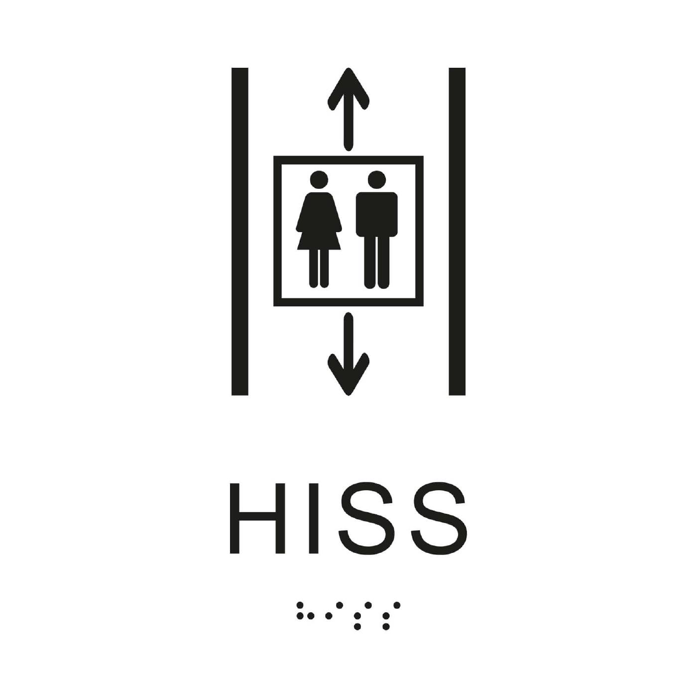 Taktil Skylt Hiss Unigraphics