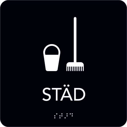 Taktil Skylt Städ Unigraphics