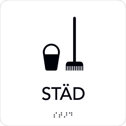 Taktil Skylt Städ Unigraphics