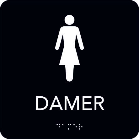 Taktil Skylt Damer Unigraphics