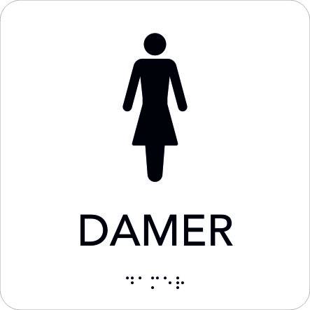 Taktil Skylt Damer Unigraphics