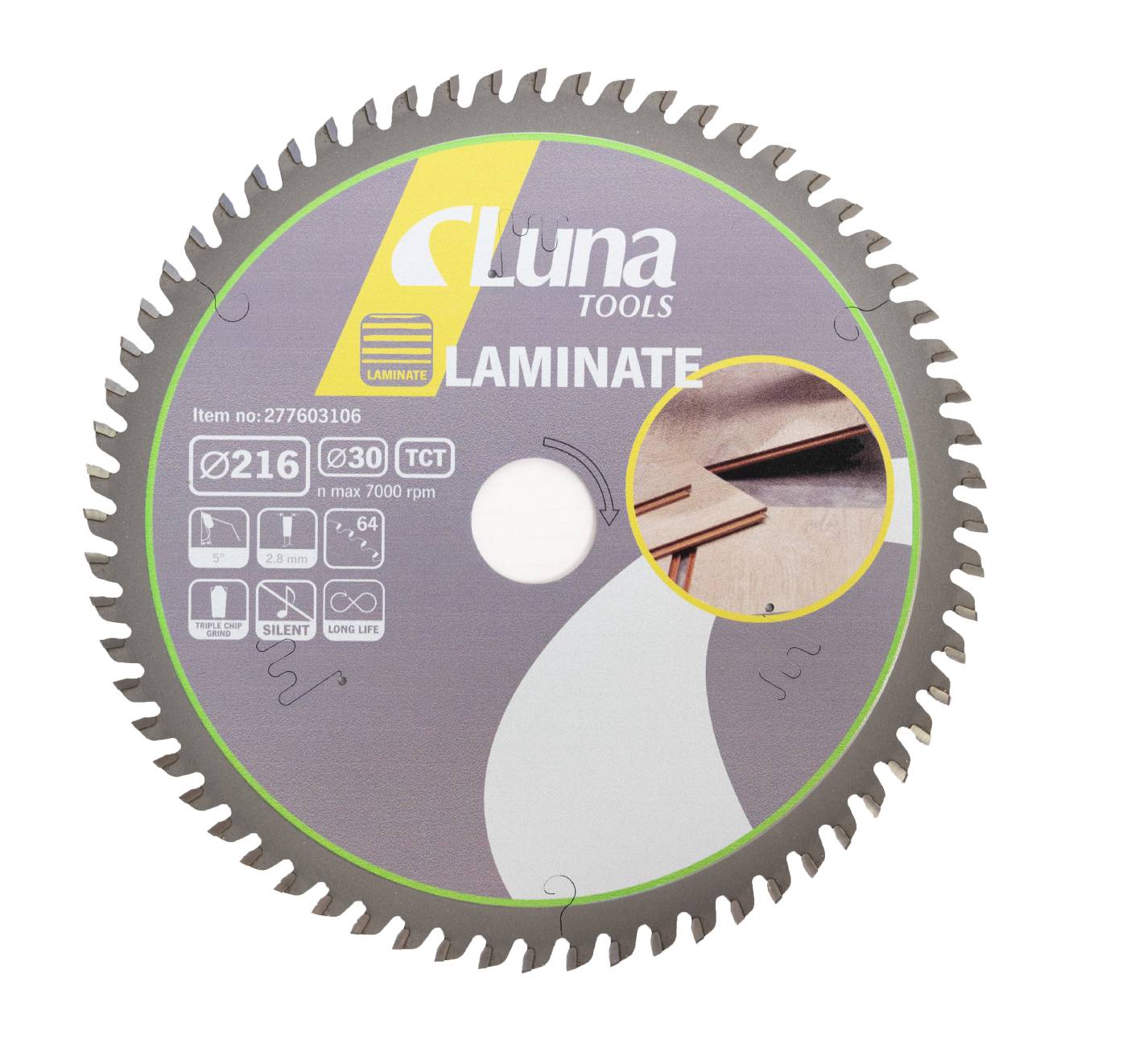 Cirkelsågklinga Luna Laminat