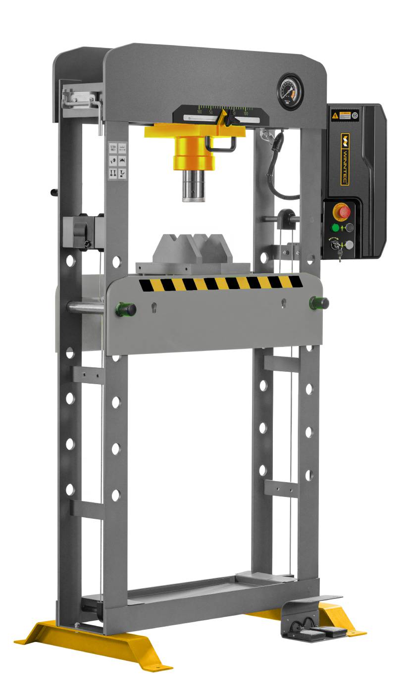 Verkstadspress golv elektrisk Winntec – bild 1