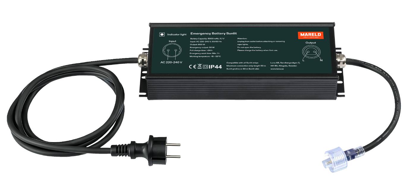 Nödljusbatt Ledslinga 8000 MAH Mareld – bild 1