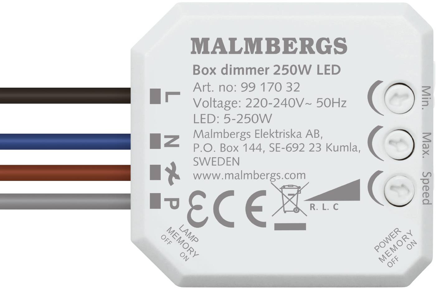 Tryckdimmer Malmbergs