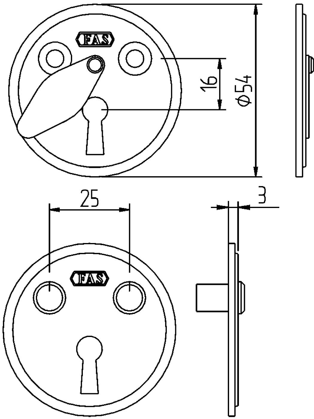 Nyckelskylt FAS 5301 – bild 2