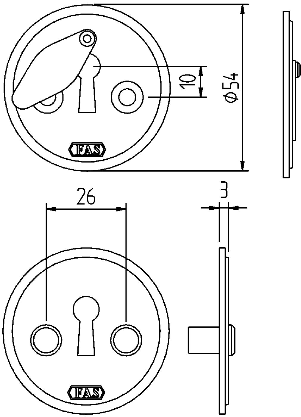Nyckelskylt FAS 5311 – bild 2