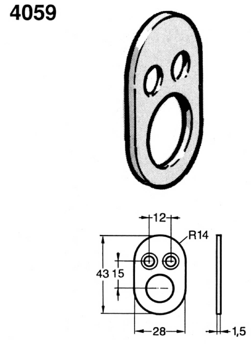 Fästbricka Fix 4059