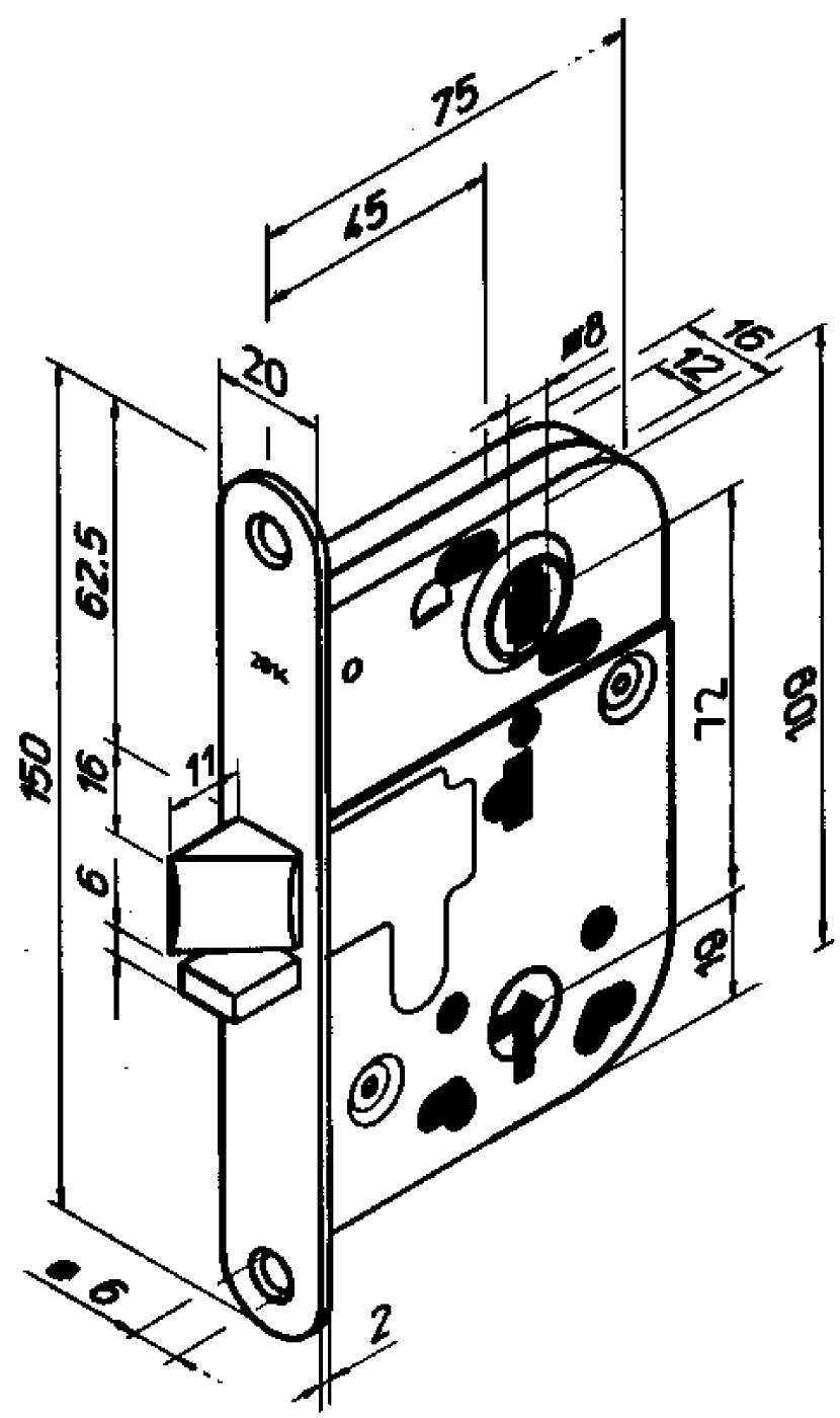 Innerdörrlås Abloy 2014 – bild 2