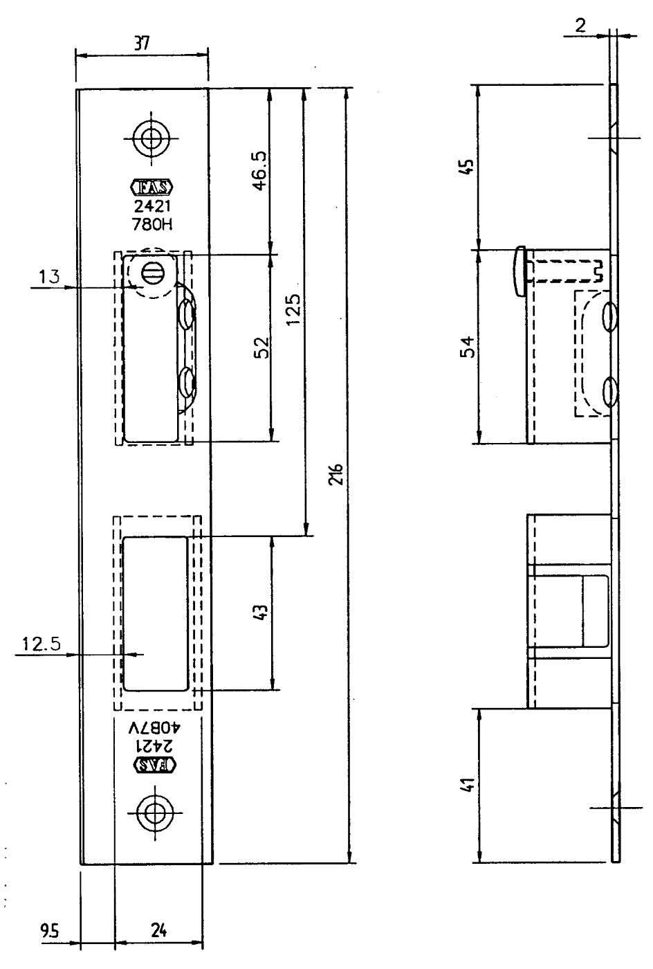 Standardslutbleck FAS 2411, 2421 – bild 3