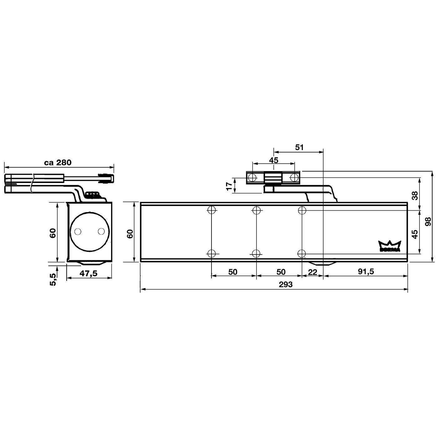 Dörrstängare Dorma TS83 – bild 2